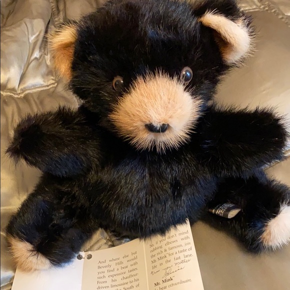 Genuine Luxurious Mink Vintage Adorable Teddy Bear - Picture 12 of 12